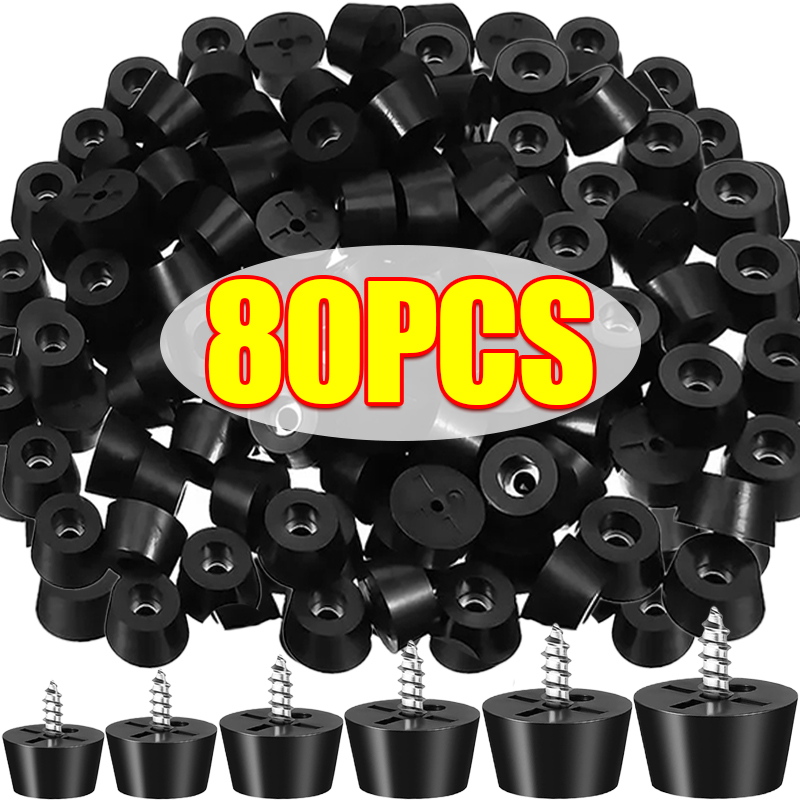 Cutting Board Foam - 80/8pcs Rubber Pads Floor Protectors Non-slip