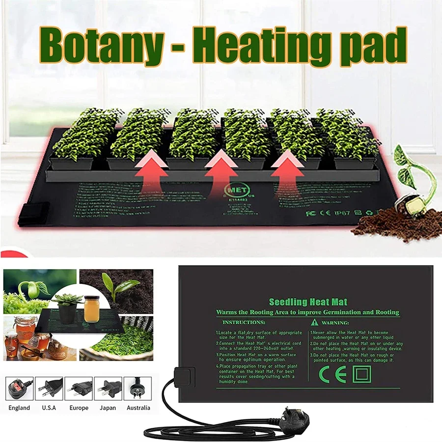 4 Sizes 220V EU Plug Seedling  – Heat Mat Seedling Bewertung und Preis