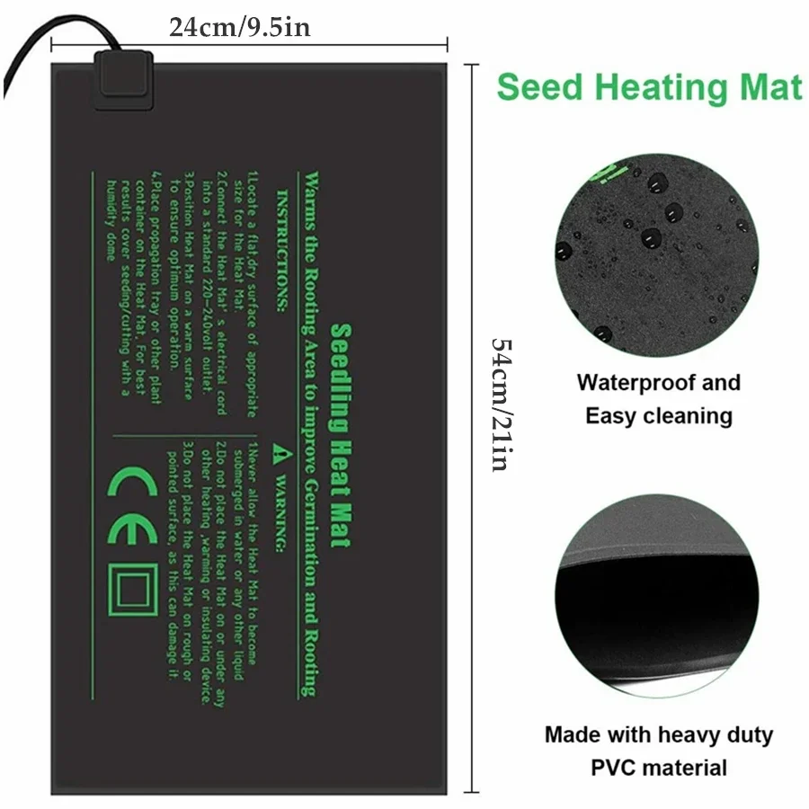 4 Sizes 220V EU Plug Seedling  – Heat Mat Seedling Bewertung und Preis
