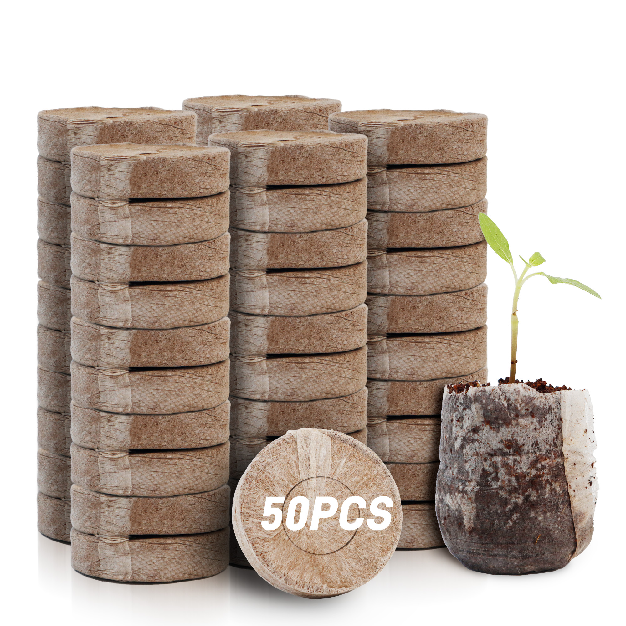 50pcs 35mm Compressed Peat Pel – Peat Pellet Tray Bewertung und Preis