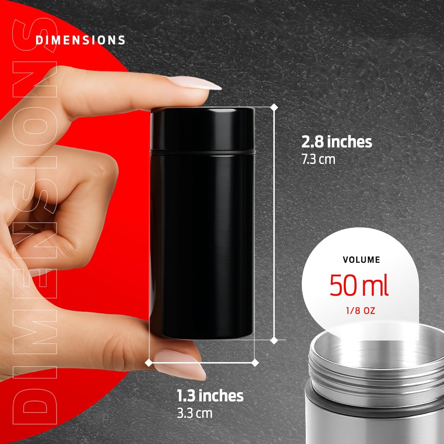 50ml Smell Proof Aluminum Jar  – Misting Bottle Fine Bewertung und Preis
