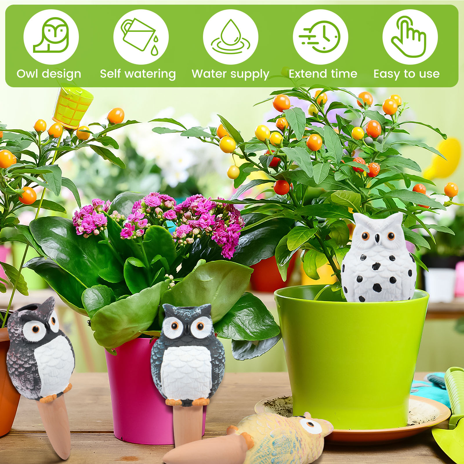 4Pcs Self-Watering Spikes Dive – Self Watering Insert Bewertung und Preis