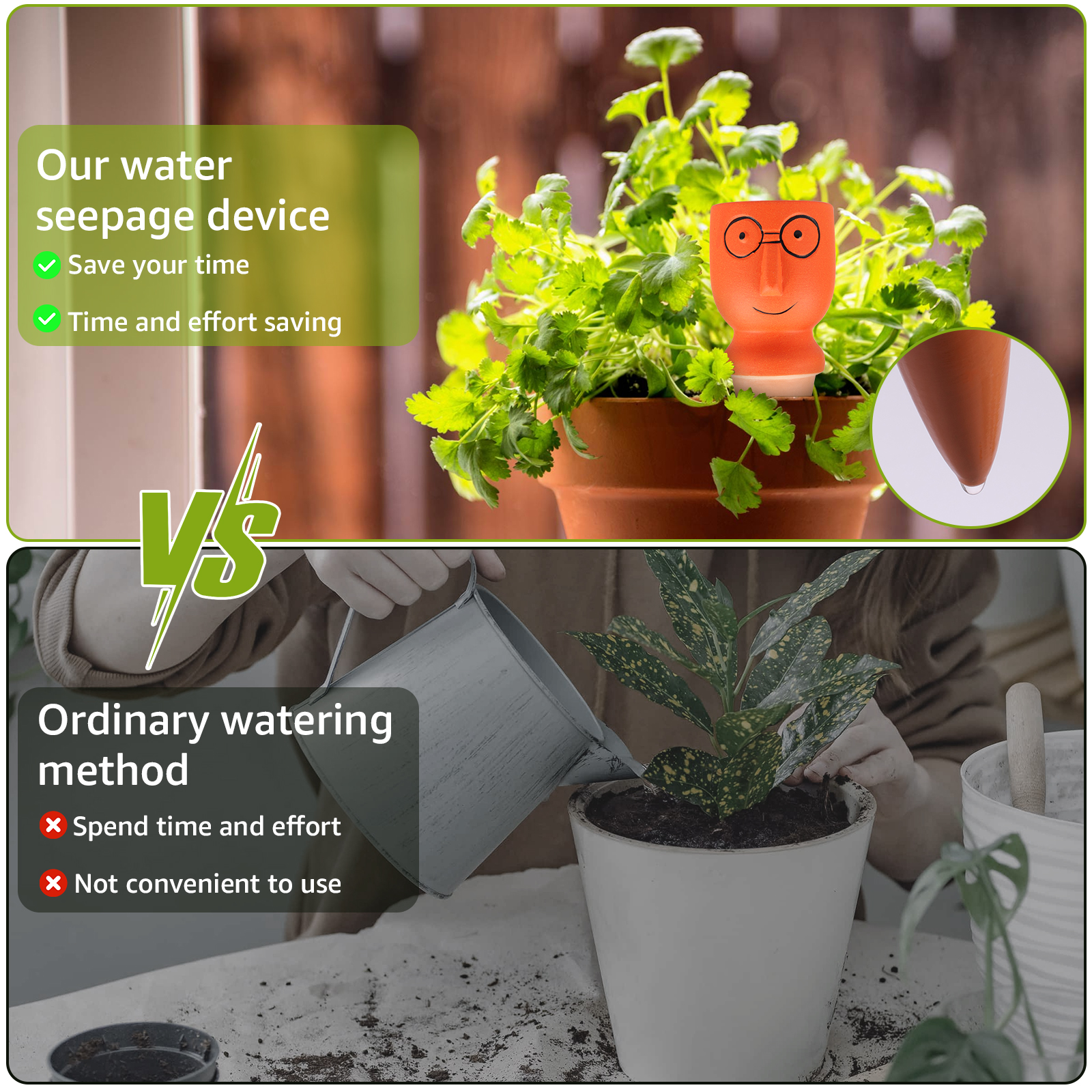 4Pcs Self-Watering Spikes Dive – Self Watering Insert Bewertung und Preis