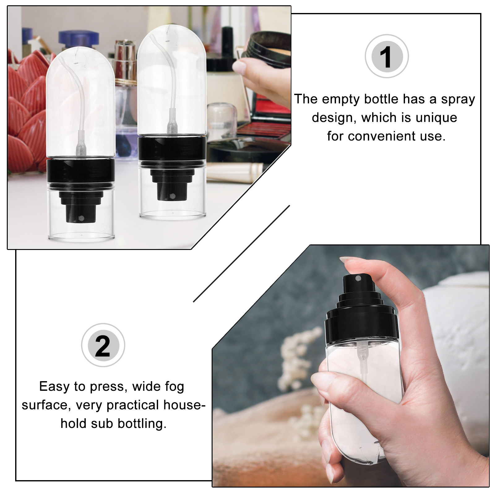 4Pcs Spray Bottles Travel Refi – Misting Bottle Fine Bewertung und Preis