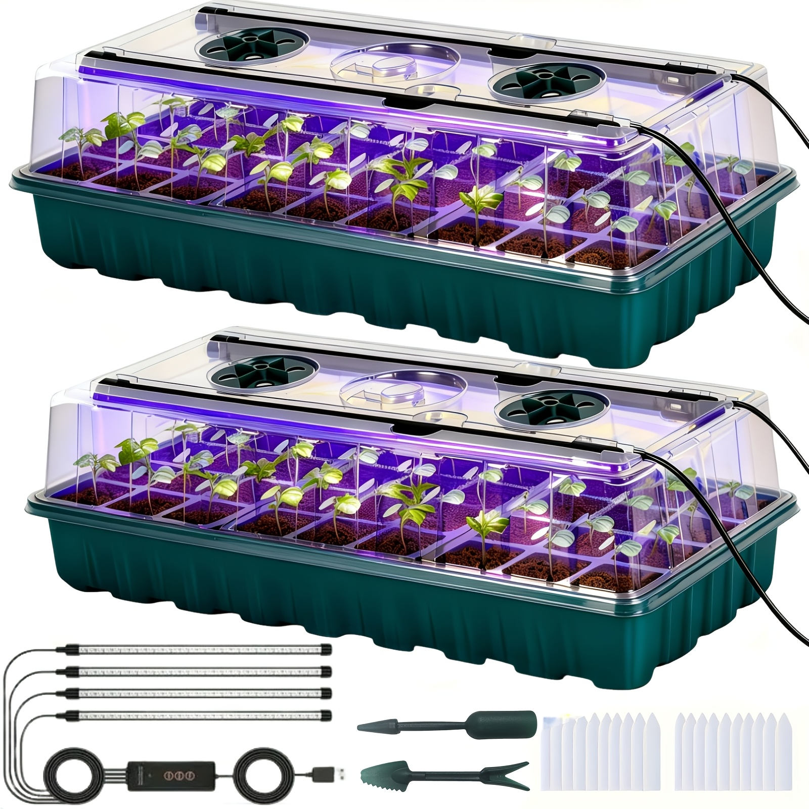 2PCS 72-Cell Seed Growing Kit  – Humidity Dome Kit Bewertung und Preis